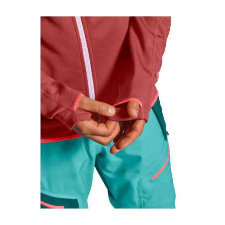 Buy Ortovox - Fleece Jacket W petrol blue, women's fleece jacket up MountainGear360