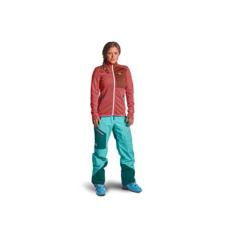 Ortovox - Fleece Jacket W azul petróleo, chaqueta de forro polar para mujer