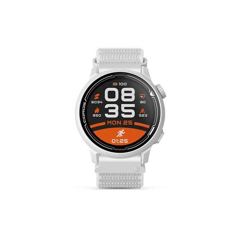 Comprar Coros - Pace 2 White Nylon, reloj deportivo con GPS arriba MountainGear360