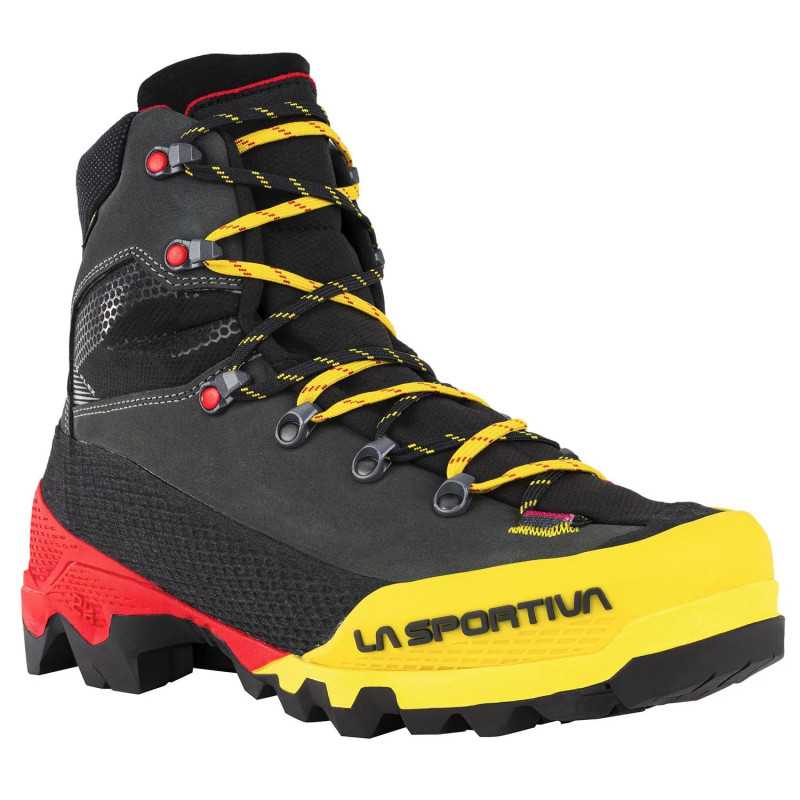 Buy La Sportiva - Aequilibrium LT GTX Black / Yellow, mountaineering boot up MountainGear360