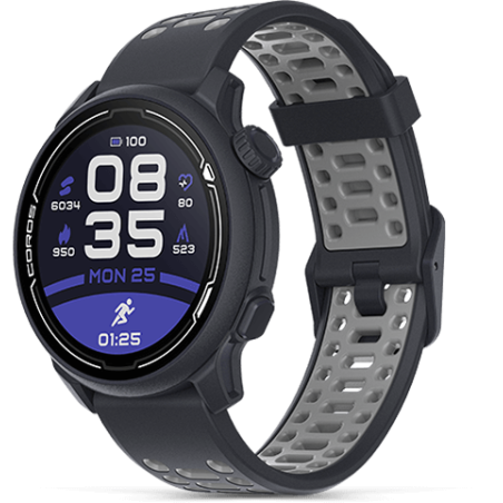 Coros - Pace 2 Black Silicon, reloj deportivo con GPS