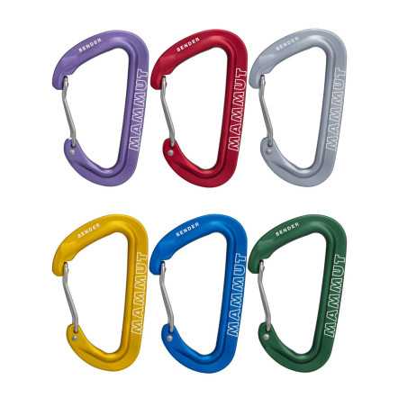 Mammut Sender Wire Rackpack - set of 6 colored carabiners