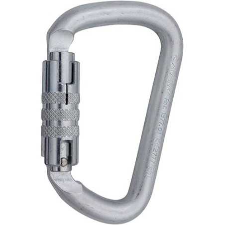 Camp - D Pro 2Lock, moschettone acciaio sicurezza