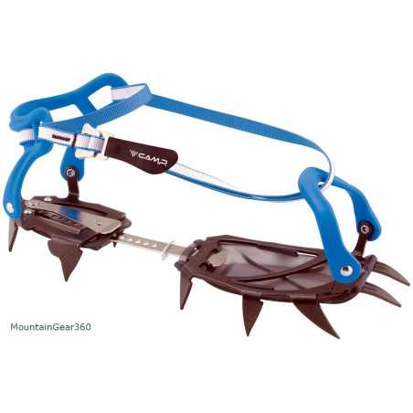 Crampons 10 pointes acier ASCENT auto et semi-auto CAMP + antibottes -  Montania Sport