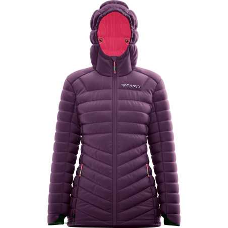 Buy Camp - Protection, Violet woman down jacket up MountainGear360