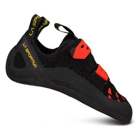 Buy La Sportiva - Tarantula Black / Poppy, climbing shoe up MountainGear360